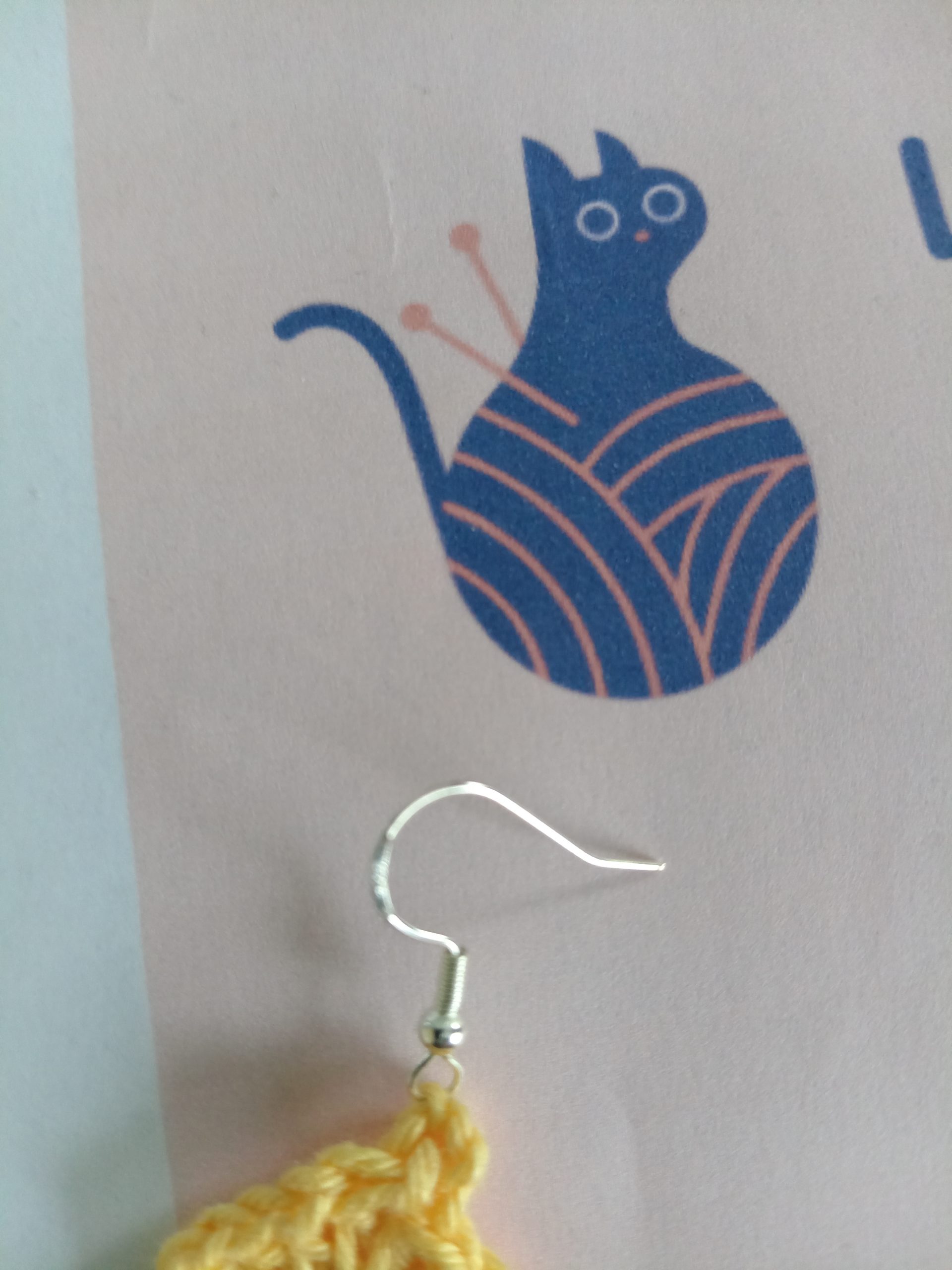Boucles d'oreilles jaunes – Image 4