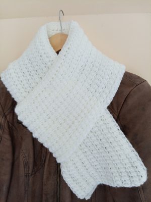 Echarpe blanche neige