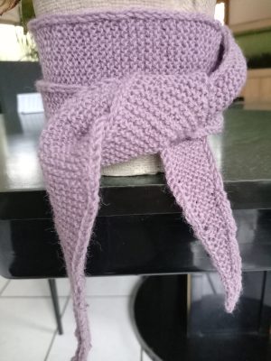foulard / mini écharpe lilas