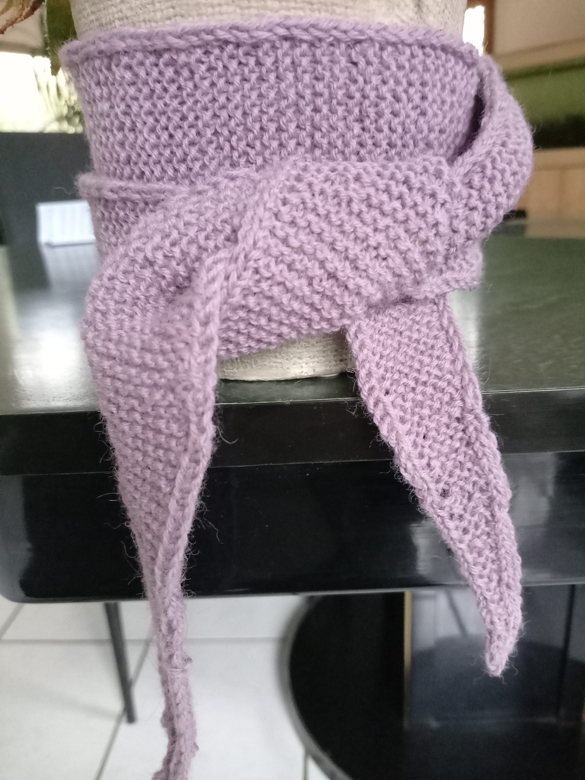 foulard / mini écharpe lilas