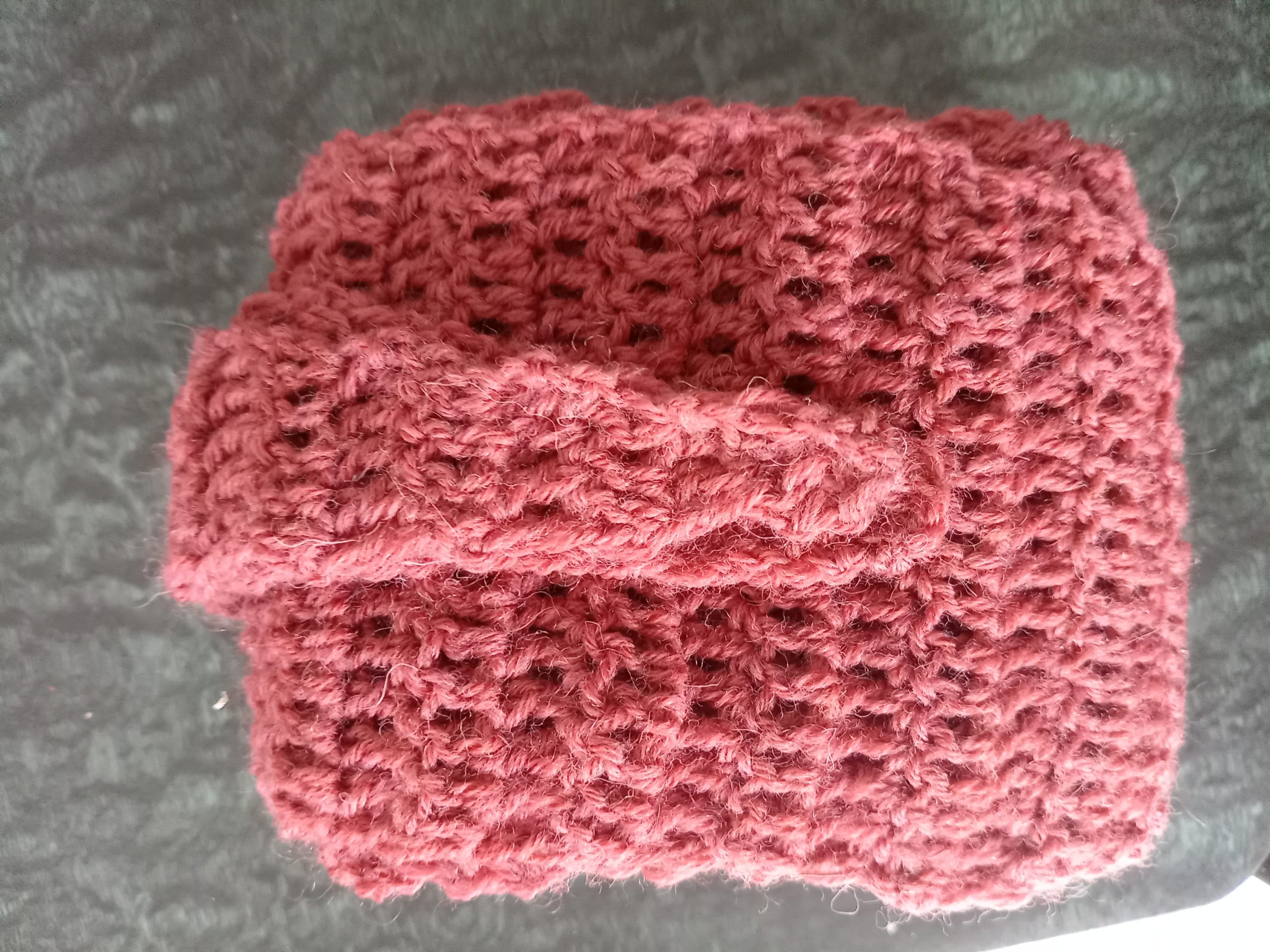 Foulard / mini écharpe vieux rose