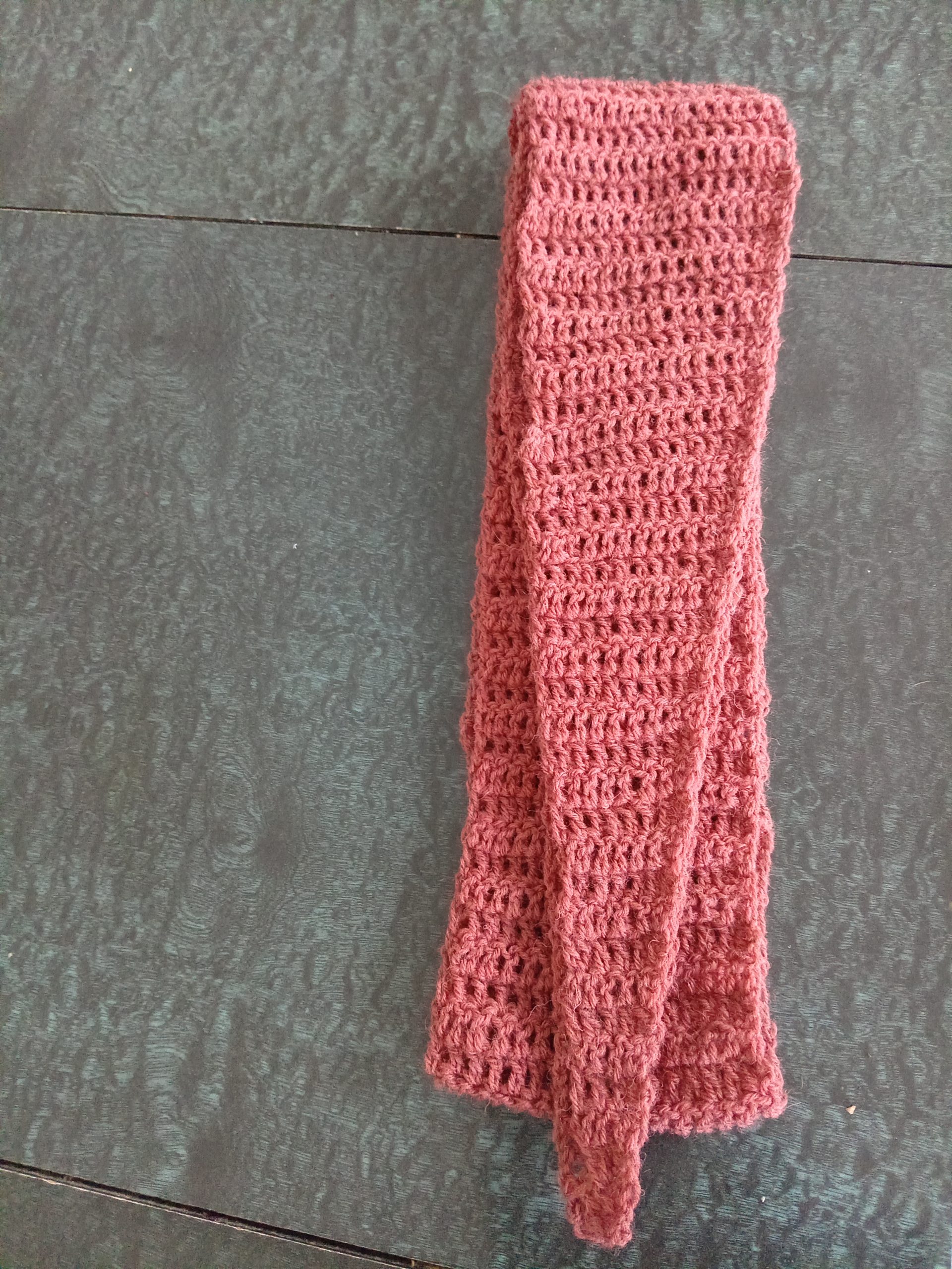 Foulard / mini écharpe vieux rose – Image 3