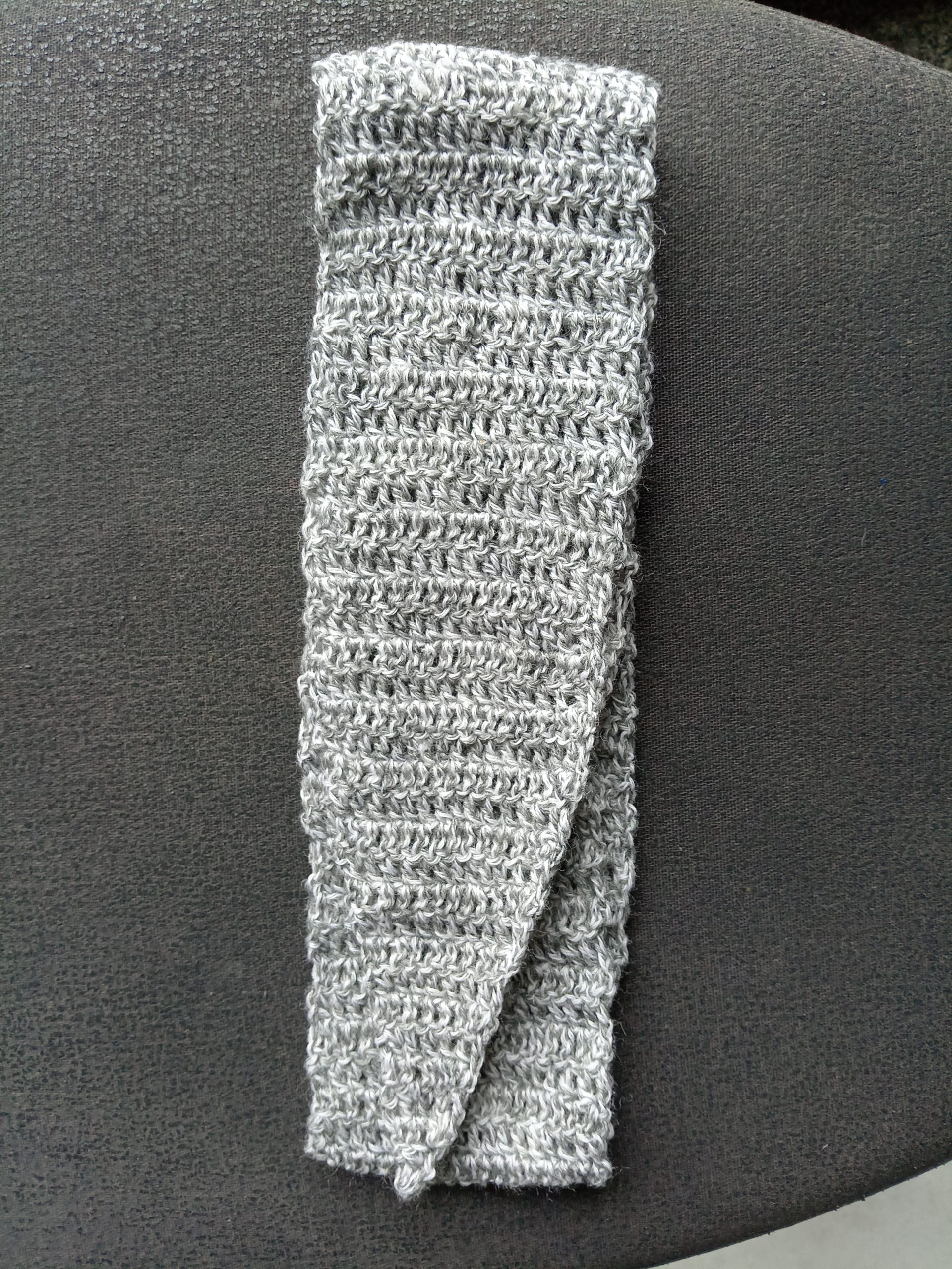 Foulard / mini-écharpe (gris chiné) – Image 2